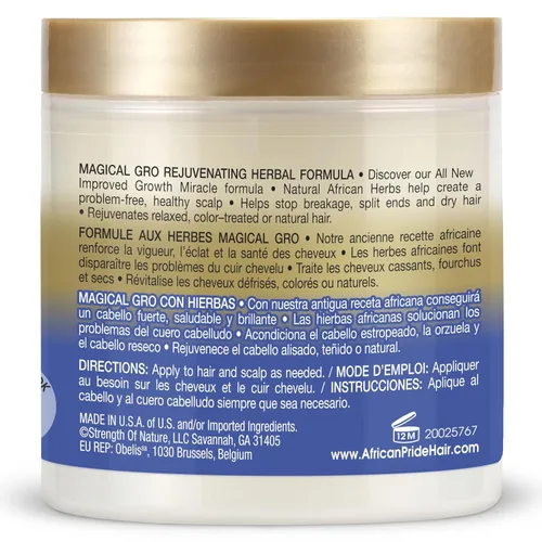 Miniatura 2 de African Pride Magical Gro Fórmula herbaria rejuvenecedora 5.3oz (paquete de 3)