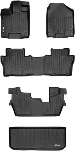 Miniatura 15 de MAXLINER Alfombrillas de Piso Juego de Revestimiento de 3 Filas para Honda Pilot 2009-2015