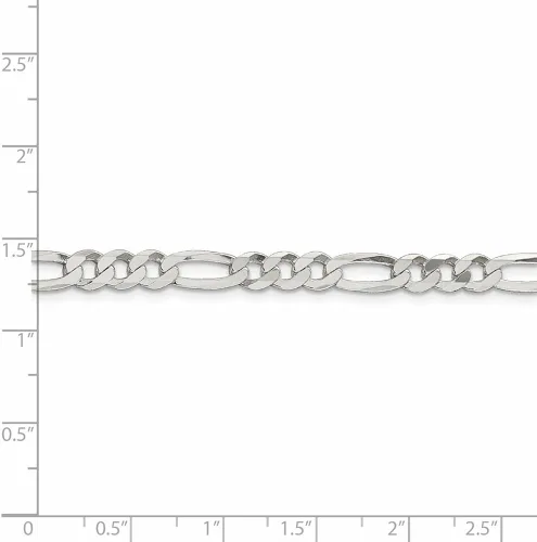 Miniatura 5 de Collar de cadena de plata de ley de 0.217in con lazo negro