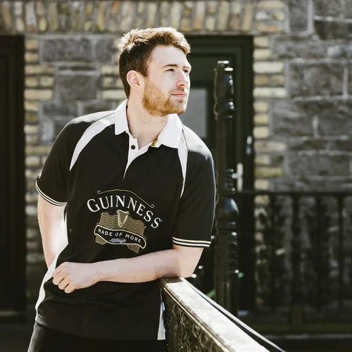 Miniatura 8 de Guinness - Camiseta de rugby con diseño de color negro