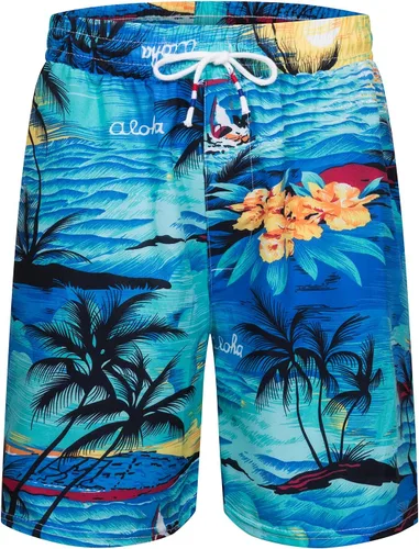 Miniatura 4 de TUNEVUSE Camisa hawaiana de manga corta para hombre, trajes con estampado de flores, conjuntos tropicales de 2 piezas, camisas y pantalones cortos