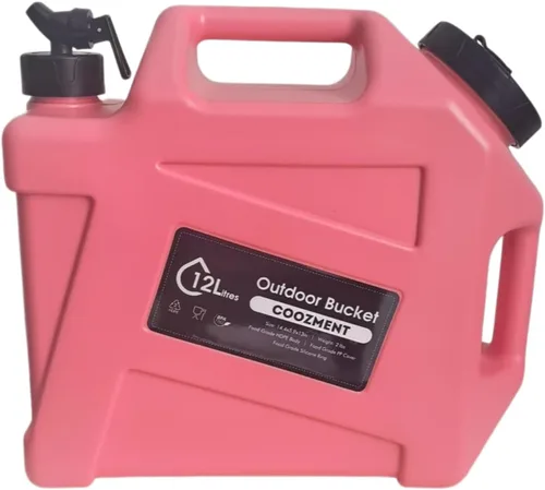 Miniatura 9 de COOZMENT Contenedores de agua de 3.2 galones/5 galones con grifo, jarra de agua sin BPA, tanque de agua verde militar, contenedores