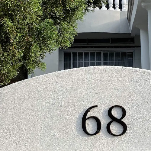 Miniatura 2 de HASWARE Letrero de Número de Casa de 4 Pulgadas Números Modernos de Puerta Placa de Señalización Numerales de Dirección de Calle y Casa Aleación