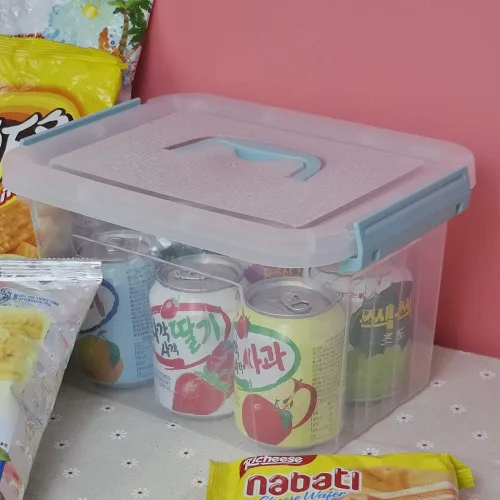 Miniatura 7 de Paquete de 6 contenedores de almacenamiento de plástico transparente de 6 cuartos de galón con tapas, pequeñas cajas de almacenamiento transparentes