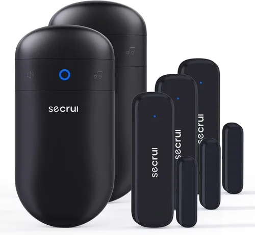 Miniatura 12 de SECRUI - Timbre de puerta, timbre con sensor abierto de puerta para negocios/hogar al entrar, volumen ajustable, fácil instalación, rango de 400