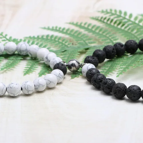 Miniatura 4 de Pulseras magnéticas a juego para parejas, hombres, mujeres, para él, para ella, novio o novia, pulseras de conexión amorosa, regalos para el Día