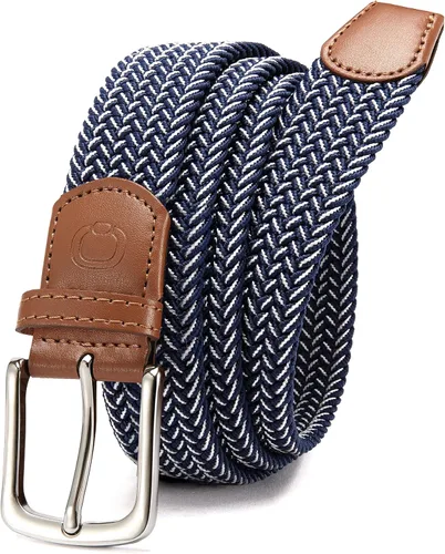 Miniatura 17 de CHAOREN Cinturón para hombre, cinturón de golf trenzado elástico para hombres de 1 3/8 pulgadas, regalo para pantalones de golf, pantalones cortos