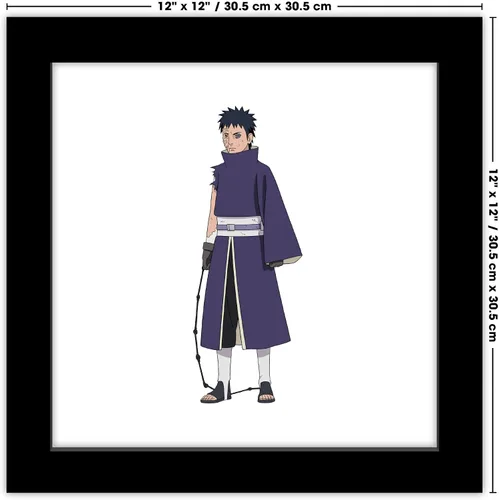 Miniatura 7 de Gallery Pops Naruto Shippuden - Arte de pared de Obito Uchiha, versión enmarcada negra, 12 x 12 pulgadas