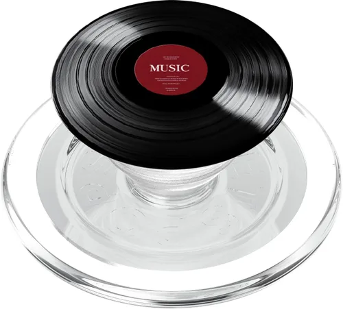 Miniatura 7 de Red Vinyl Record Player Vinyl Collector Retro Music Lover PopSockets Adhesive PopGrip