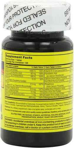 Miniatura 3 de Nature's Blend NAT B MULTIVITAMIN & MIN TB, surtido, 100