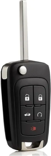 Miniatura 10 de Llavero de coche con tapa para Chevy: 2 piezas de control remoto de entrada sin llave para Chevy Cruze Camaro Equinox Impala Malibu Sonic, Buick