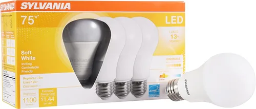 Miniatura 15 de Sylvania Ultra - Bombilla LED equivalente a 60 W A19, eficiente 9 W, base media, regulable, acabado esmerilado, 800 lúmenes, blanco brillante