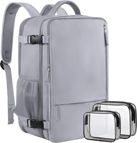 Miniatura 11 de Mochila de viaje Sinaliy para mujeres y hombres, Negro, Grande, Mochilas de viaje