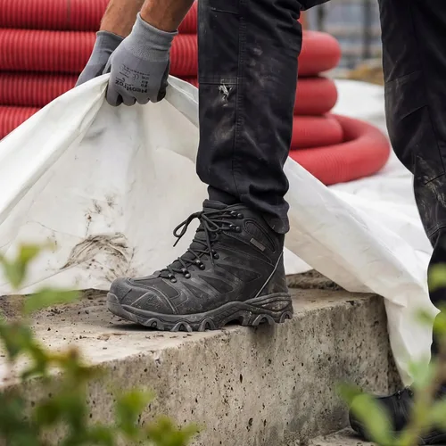 Miniatura 2 de NORTIV 8 Botas de trabajo impermeables para hombres botas de construcción de seguridad con punta de acero ARMADILLO-STL
