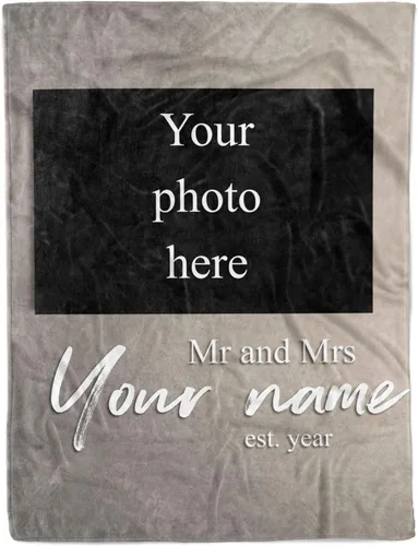 Manta personalizada para esposa de esposo a esposa para pareja, regalo de aniversario para mujeres, regalo para aniversario de boda (manta de Manta