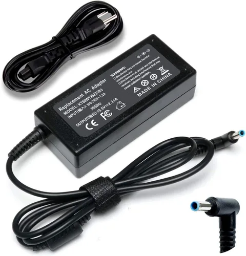 Cargador adaptador de CA de 19.5V 2.31A 45W compatible con HP Pavilion x360 x2 11 13 15 M1 TouchSmart, Envy x360 x2 13 15 M6, Stream 11 13 14, 15-f