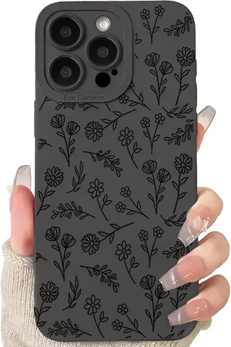 Miniatura 10 de Lovmooful Funda compatible con iPhone 13 Pro Max, diseño de mariposa grande, negro, para niñas y mujeres, TPU suave a prueba de golpes, protector