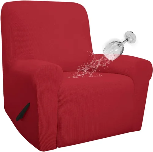 Miniatura 10 de Easy-Going - Funda 100 % impermeable doble para sofá reclinable, diseño jacquard, en 1 pieza, a prueba de derrames, para niños, mascotas, perros
