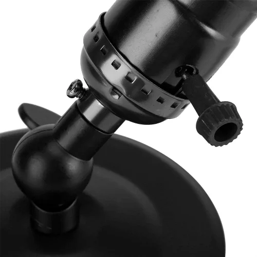Miniatura 8 de Soporte para lámpara de pared vintage, enchufe E26/E27, metal, negro, estilo retro, para oficina en casa