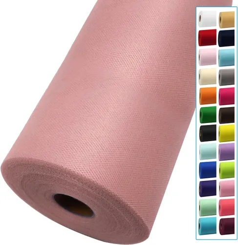 Miniatura 36 de Rollos de tela de tul dorado antiguo de 54 pulgadas por 10 yardas, rollo de tela de tul para bodas, decoraciones de Navidad, envoltura de regalos