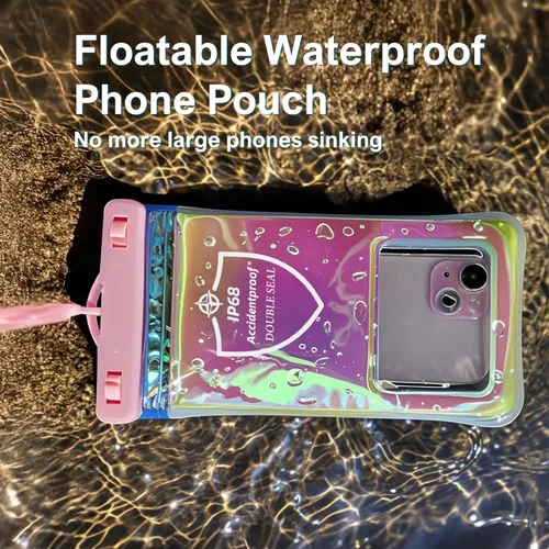 Miniatura 2 de AiRunTech Funda Impermeable para Teléfono Flotante con Doble Sello para Natación, Kayak, Paddle Board, Protector para iPhone 17 16 15 14 13, negro +