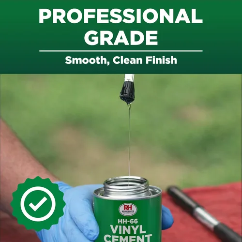 Miniatura 7 de HH-66 Cemento de vinilo, lata de 8 oz. - Adhesivo de vinilo, pegamento de cemento, pegamento de reparación, inflables, revestimiento de piscina