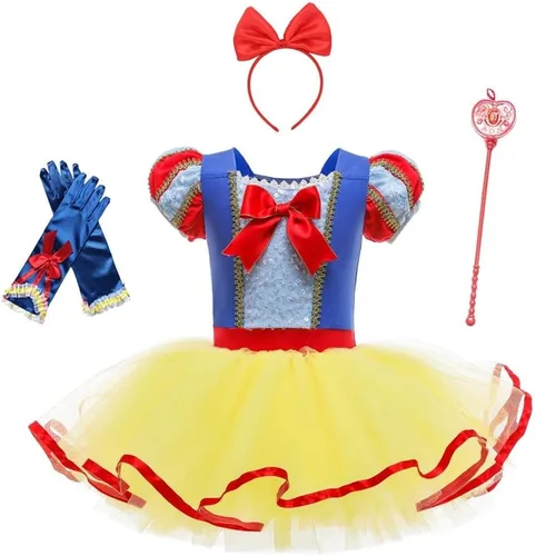 Dressy Daisy - Vestido de tutú de ballet para niñas, talla 18m-8 Trajes de princesa con falda de tul para niñas pequeñas, leotardos de bailarina,