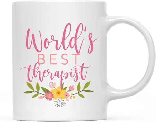 Miniatura 82 de Andaz Press Taza de café de 11 oz, regalo de broma de la mejor abbuela del mundo, diseño floral, paquete de 1