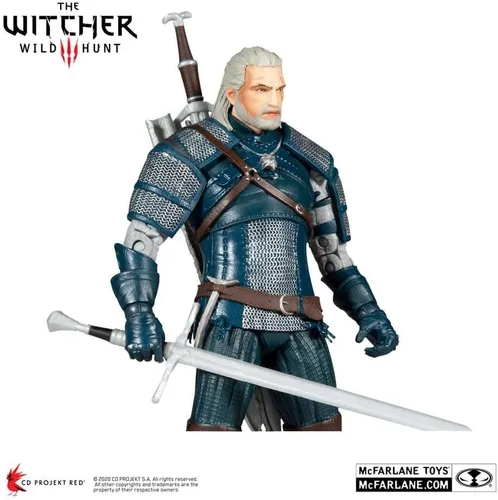 Miniatura 2 de McFarlane Toys The Witcher Geralt of Rivia (Viper Armor: Teal) Figura de acción de 7 pulgadas con accesorios