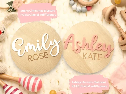 Miniatura 8 de Personalized Baby Announcement Sign, Baby Name Signs for Nursery, Newborn Announcement Sign, Birth Announcement Sign, Announcement Board for New