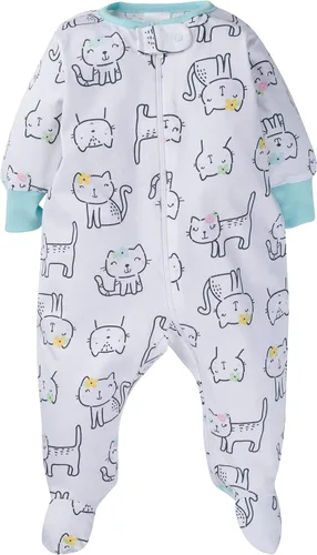 Miniatura 3 de Onesies Brand Baby Girls 4-Pack Sleep N Play Footies Multi Pack
