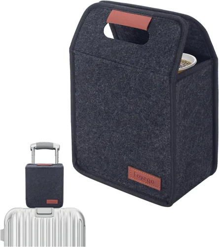 Miniatura 11 de Foyego Porta bebidas de 4 tazas con asa, portavasos reutilizables para bebidas, portátil, plegable, aislante, para taza de café, para entrega