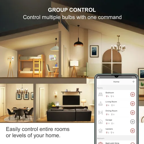 Miniatura 5 de Sengled Zigbee - Bombillas inteligentes, requiere concentrador inteligente, funciona con SmartThings y Echo con hub integrado, control de voz