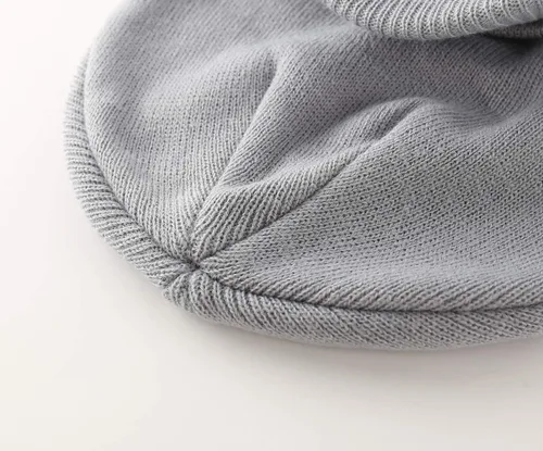Miniatura 35 de Home Prefer - Gorro de invierno para hombre con visera, cálida y doble punto.