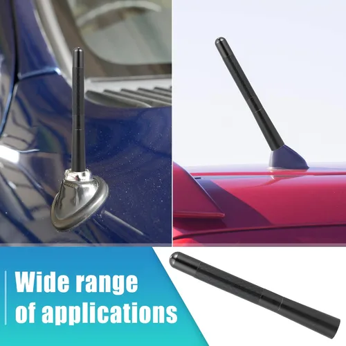 Miniatura 3 de X AUTOHAUX 1 Unidades 4.7 in 4.7 Pulgadas Universal Coche AM FM Radio Señal Antena Mástil para Jeep para Dodge para Ram para Ford para Toyota Fibra