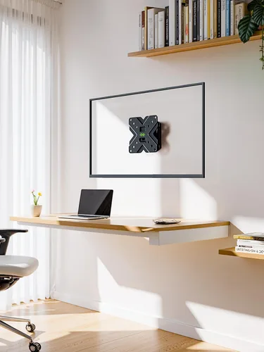 Miniatura 8 de USX MOUNT Soporte de pared pequeño para monitor de TV Soporte de TV RV con soporte de pared VESA giratorio e inclinable para televisores