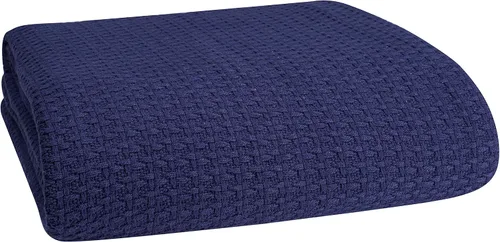 Miniatura 15 de Belizzi Home - Manta para cama 100% algodón, transpirable, tamaño individual, cobija térmica de algodón, perfecta para cubrir cualquier cama en Rosa