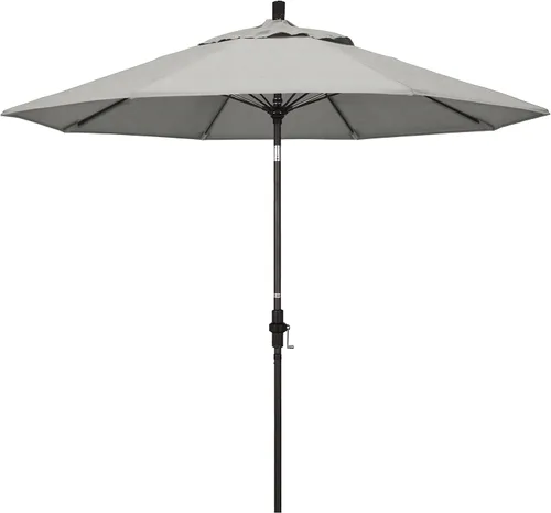 Miniatura 16 de California Umbrella GSCUF908117-5461 - Sombrilla redonda de 9 pies con poste de aluminio y varillas de fibra de vidrio para patio, 9 pies