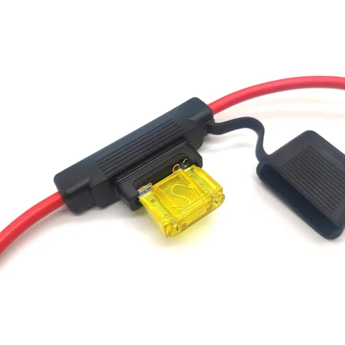 Miniatura 5 de VANTRONIK Portafusibles en línea impermeable Maxi con cable de calibre 8 AWG de 15.8 pulgadas de largo, apto para fusibles de hoja grande de hasta