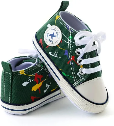 Miniatura 4 de Zapatos de lona suave unisex para bebés, niños y niñas, tenis antideslizantes ligeros para bebés recién nacidos