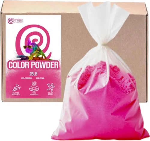 Miniatura 13 de Chameleon Colors Polvo de color de 25 libras, 1 paquete, color aguamarina vibrante, para 15-20 personas, apto para niños, no tóxico y sin gluten