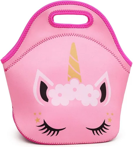 Miniatura 6 de Moonmo Lindo unicornio cara de lentejuelas de diamante impermeable princesa mochila escolar para niñas