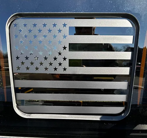 Miniatura 3 de Xinghe Calcomanías para Ford F150 F250 F350 2015-2025 2026, calcomanías de bandera estadounidense para ventana trasera de camión, accesorios