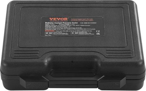 Miniatura 9 de VEVOR Kit de probador de presión de radiador para sistema de refrigeración automotriz, kit de probador de presión de radiador de 14 piezas con bomba
