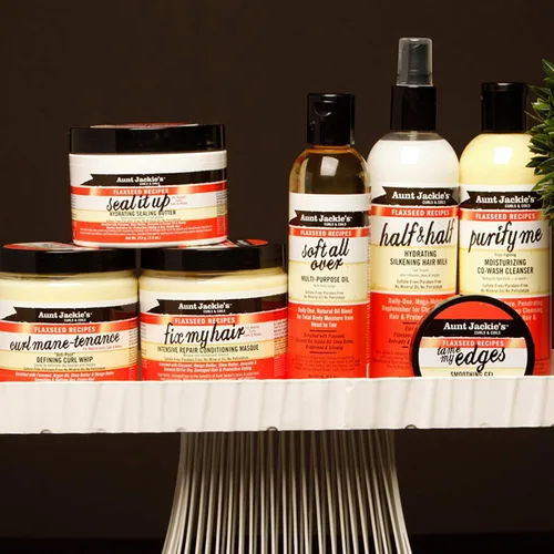Miniatura 4 de Aunt Jackie's Recetas de linaza Fix My Hair, mascarilla acondicionadora de reparación intensiva, ayuda a prevenir y reparar el cabello dañado, tarro