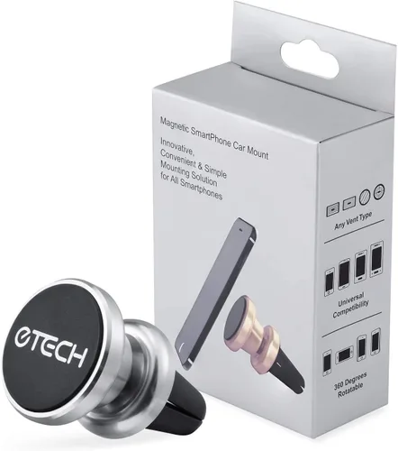Miniatura 8 de eTECH Soporte magnético para teléfono de automóvil, montaje magnético universal para iPhone X / 8 Plus / 7 / 6S / 5S, Galaxy S5 / S6 / S7 / S8 / S9