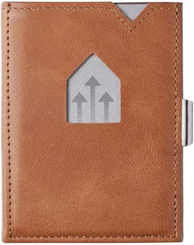 Miniatura 4 de Cartera de cuero triple - Bloqueo RFID con clip de bloqueo de acero inoxidable