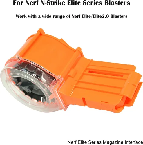 Miniatura 3 de Tambor de dardos, 25 dardos, accesorio para lanzadores Nerf N-Strike Elite