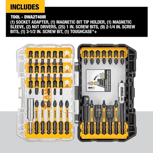 Miniatura 2 de DeWalt accesorios DWA2T40IR 40 piezas Juego de Impulsores