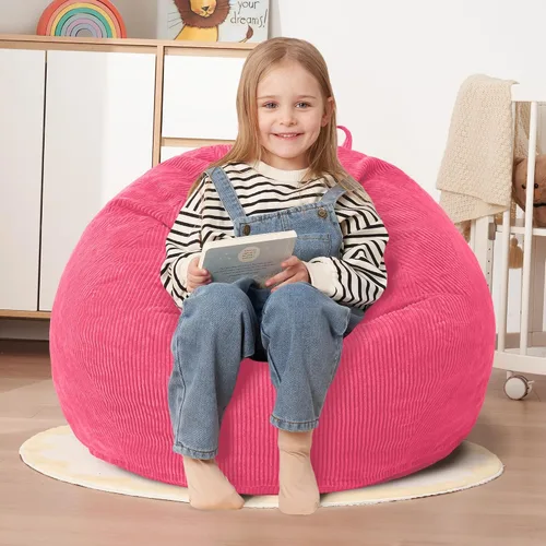 Miniatura 52 de HABUTWAY 2 puf de 2 pies, puf gigante para adolescentes y adultos, puf grandes con relleno de espuma viscoelástica, puf grandes con funda de pana